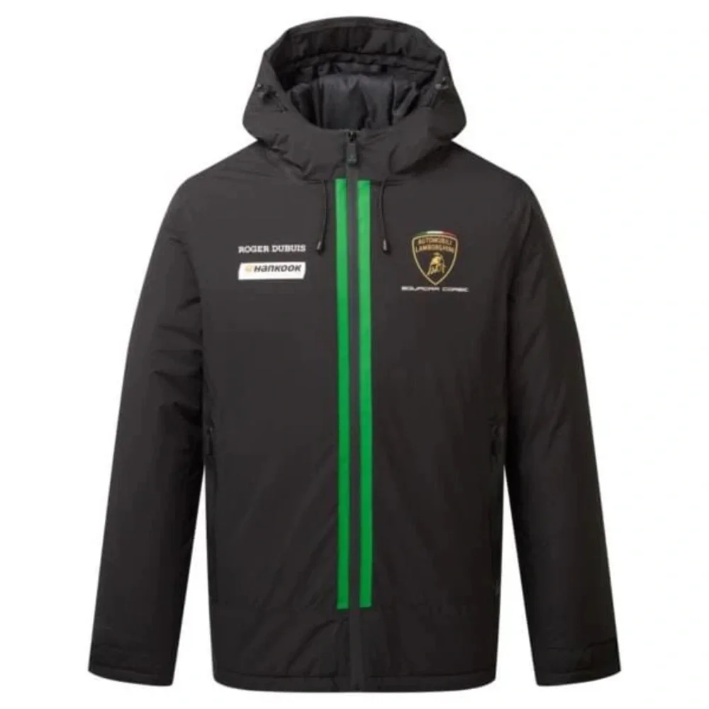 Lamborghini Squadra Corse Men's Team Winter Jacket Black Size S 💎 - Picture 1 of 4